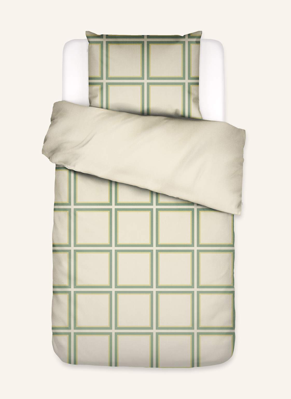 Essenza Bettwäsche Luca gruen von ESSENZA