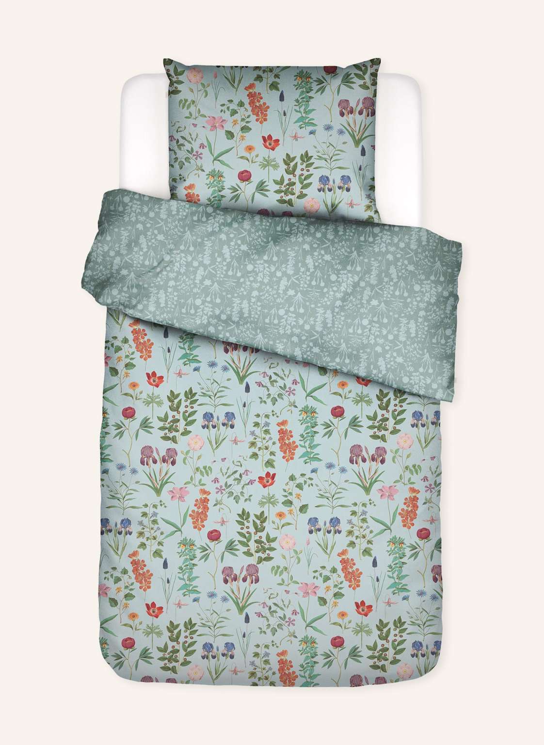 Essenza Bettwäsche Marigold blau von ESSENZA