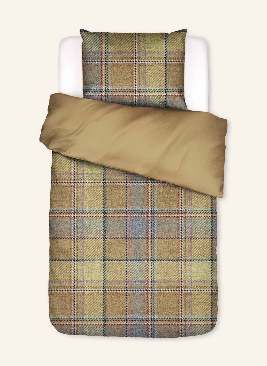 Essenza Bettwäsche Meau blau von ESSENZA