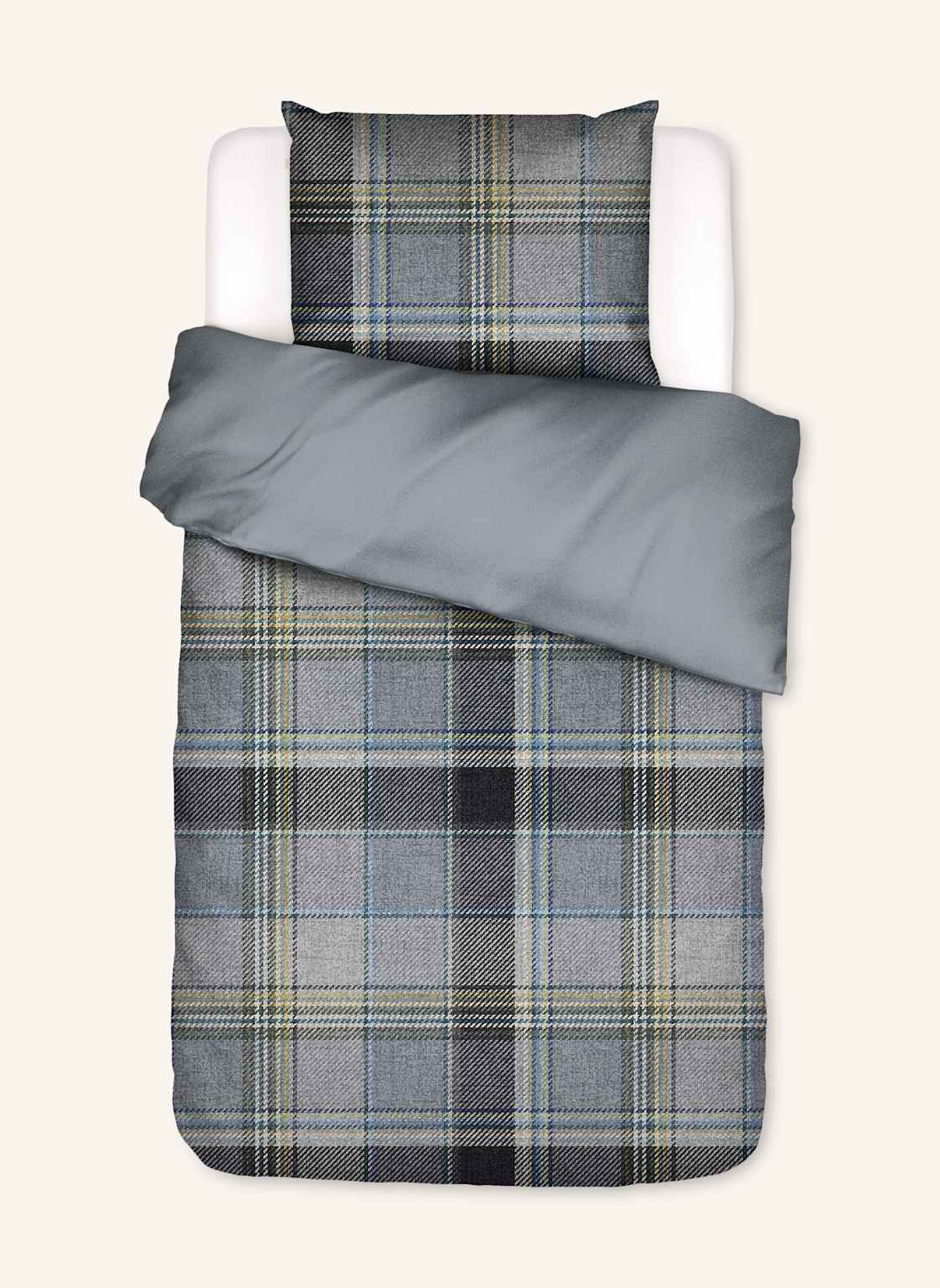 Essenza Bettwäsche Meau grau von ESSENZA