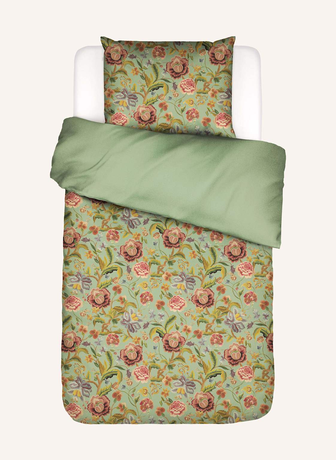 Essenza Bettwäsche Rosanella gruen von ESSENZA