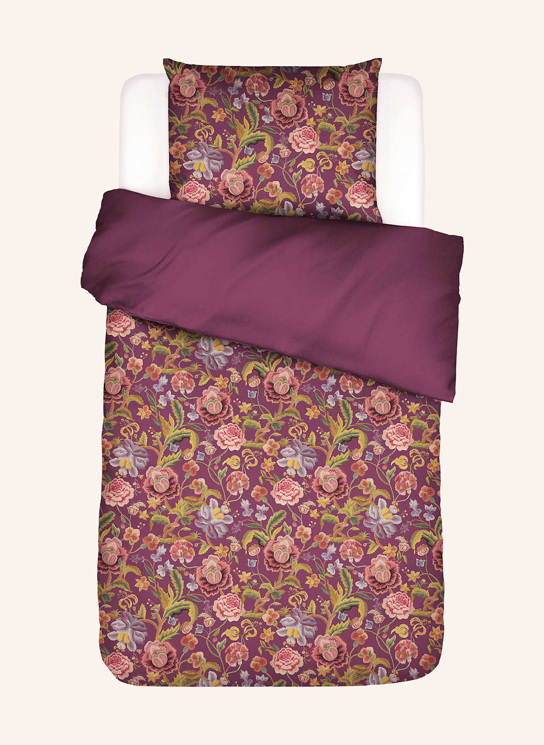 Essenza Bettwäsche Rosanella rot von ESSENZA