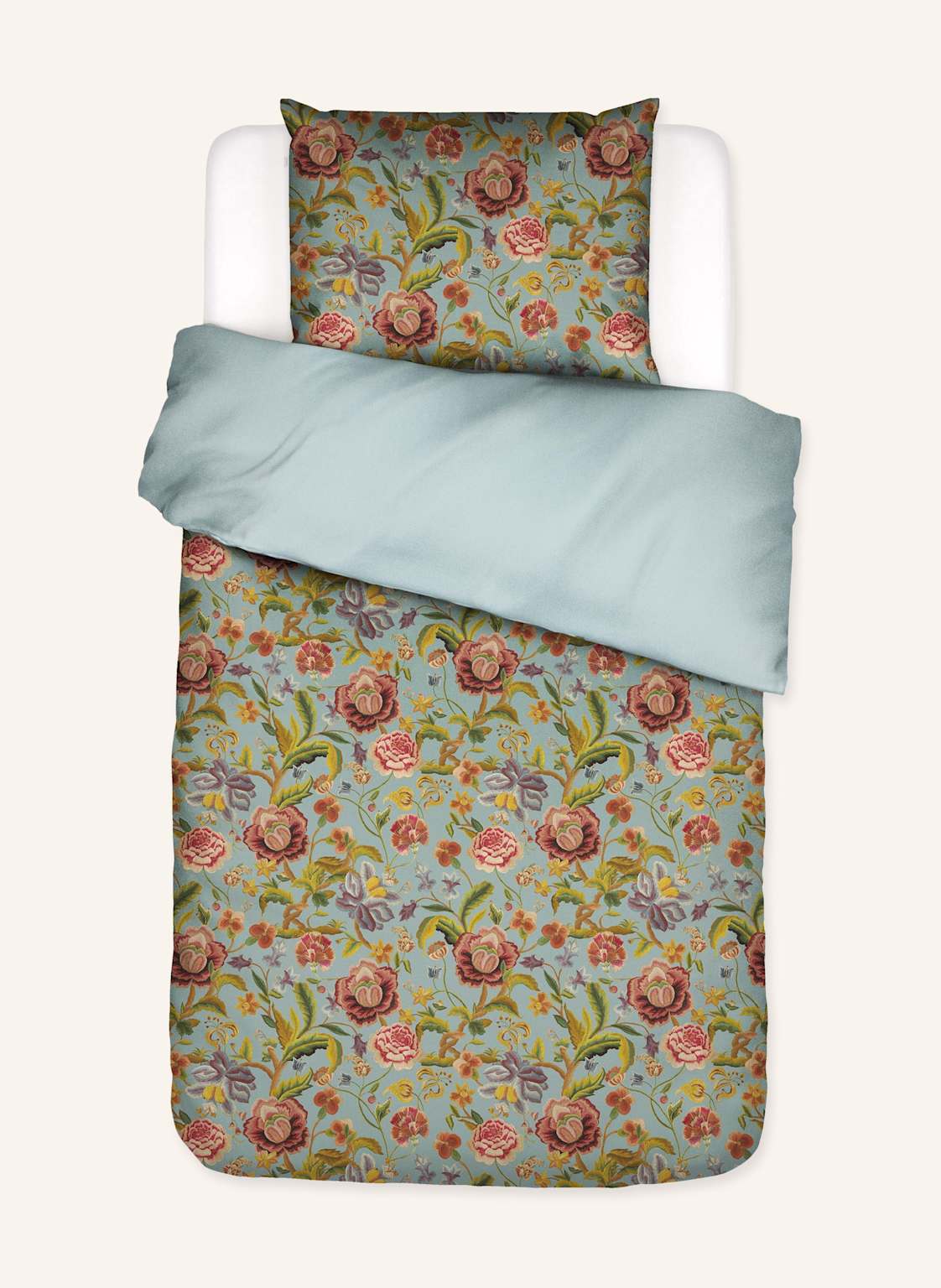 Essenza Bettwäsche Roselina gruen von ESSENZA