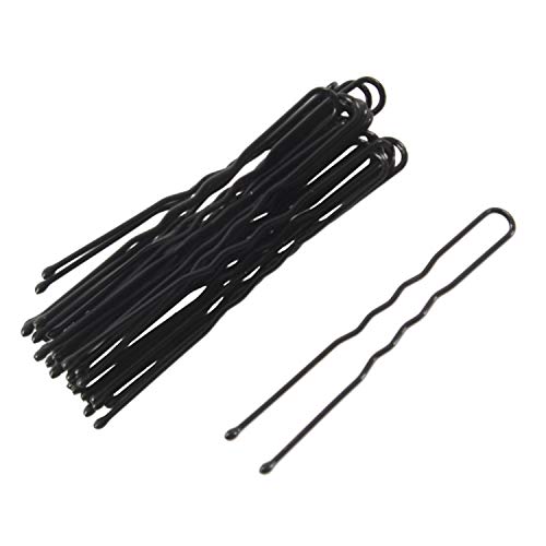 ESSISH 20 Stueck Damen Metall Haarband U-foermige Einzelne Clips Schwarz von ESSISH