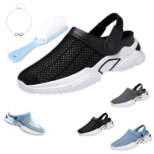 ESSISH Wanderbootschuhe, atmungsaktiv mit Fußgewölbeunterstützung, gestrickte Mesh-Wanderschuhe, Strandsandalen, orthopädische, ausgehöhlte Sommersandalen für Herren (1 Stück-A,39 EU) von ESSISH