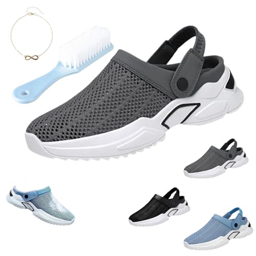 ESSISH Wanderbootschuhe, atmungsaktiv mit Fußgewölbeunterstützung, gestrickte Mesh-Wanderschuhe, Strandsandalen, orthopädische, ausgehöhlte Sommersandalen für Herren (1 Stück-B,41 EU) von ESSISH