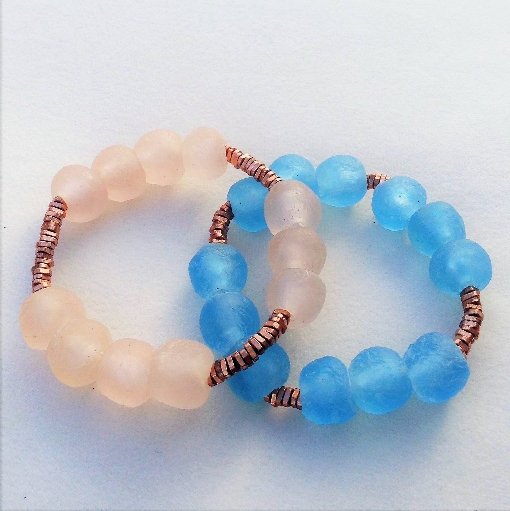 Ghana Glas Und Kupfer Armband | 14mm Ghana Glas Und Kupfer Armband | 14mm von ESSNBEA