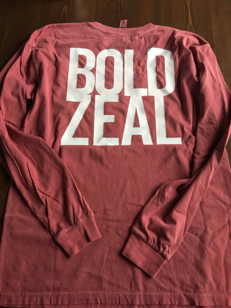 Fett Zeal Langarm-T-Shirt || Christian T-Shirt Fett Zeal Langarm-T-Shirt || Christian T-Shirt von ESTAIONIOS