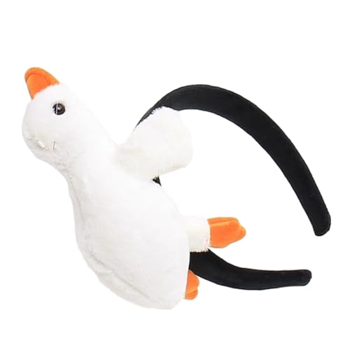 ESTCNK 3D-Gänse-Puppen-Stirnband, Waschgesicht, Cartoon-Tierhaar-Accessoires, Foto-Requisiten von ESTCNK