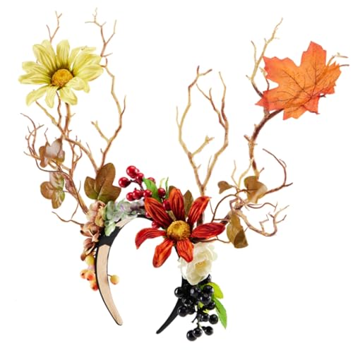 ESTCNK Dark Series Zweig Stirnband Teufelshorn Hexe Hairhoop Halloween Party Kopfbedeckung von ESTCNK