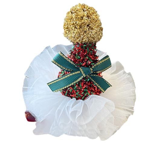 ESTCNK Kinder-Entenschnabel-Clip, Weihnachtsmütze, Kopfbedeckung, Lametta-Haarspange, Party-Kostüm von ESTCNK