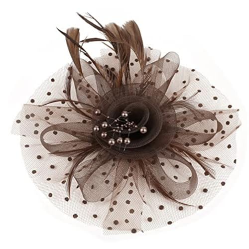 ESTCNK Leichter Netz-Kopfschmuck für Damen, Vintage-Stil, Fascinator, Haarteile, Dekoration für Partys und Hochzeiten ESTCNK Leichter Netz-Kopfschmuck für Damen, Vintage-Stil, Fascinator, Haarteile, Dekoration für Partys und Hochzeiten von ESTCNK