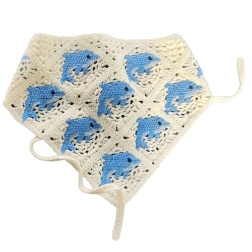 ESTCNK Modischer gestrickter Haarschal Dreieckstuch Stirnband für verschiedene Frisuren von ESTCNK