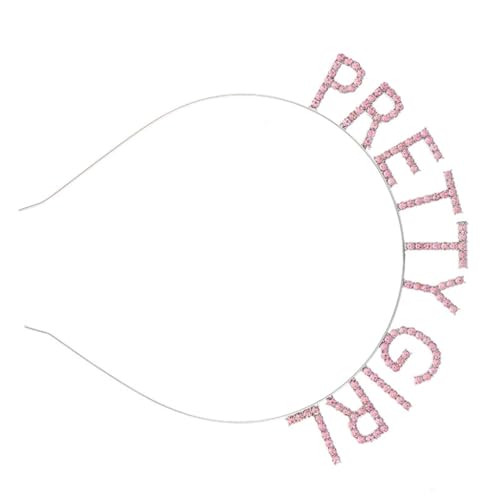 ESTCNK Strass Buchstabe Stirnband Prinzessin Krone Haarband Junggesellinnenabschied Kopfschmuck von ESTCNK