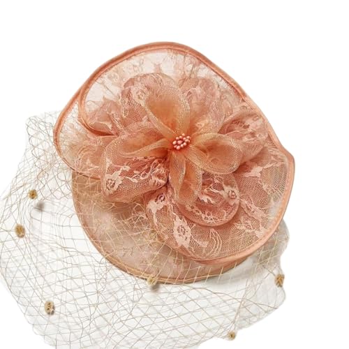 Elegante Flapper-Haarspangen, Spitzen-Perlen, Kopfschmuck, Fascinator-Accessoire von ESTCNK