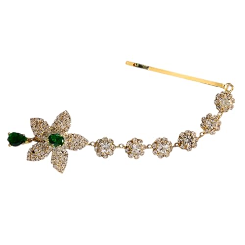 Glitzernde Strass-Haarspange, auffälliger Blumen-Haarschmuck von ESTCNK