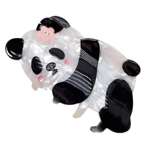 Haarklammer in Panda-Form, Pferdeschwanz-Halter, Haarspange, Teenager, Mädchen, Haarschmuck von ESTCNK