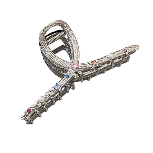 Haarspange mit Strasssteinen in Schlangenform, Pferdeschwanz, für Mädchen von ESTCNK