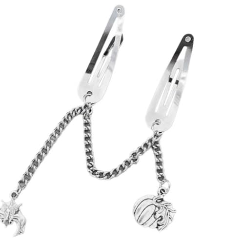 Metall Schädel Haar Clip 2000 Mädchen Haar Pin Weibliche Haar Styling Werkzeug Für Sidebang Haar Mode Kopfschmuck von ESTCNK