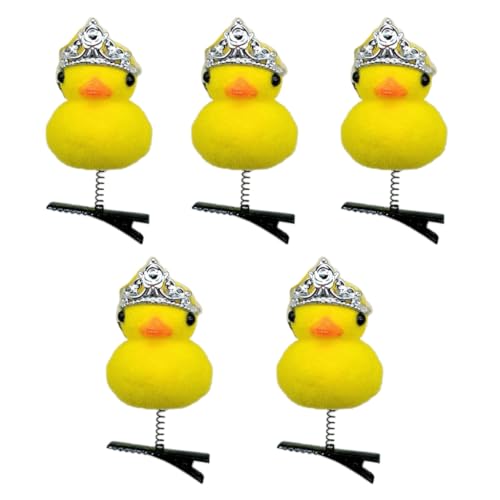 Schöne Entchen gelbe Tierhaarspange Ente mit Kleid Entenschnabel Clip Tier von ESTCNK