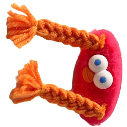 Süße Mädchen Plüsch Haarspange Hässliche Puppe Zöpfe Haarnadel für Karneval Abschlussball Party von ESTCNK