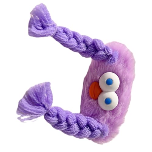 Süße Mädchen Plüsch Haarspange Hässliche Puppe Zöpfe Haarnadel für Karneval Abschlussball Party von ESTCNK