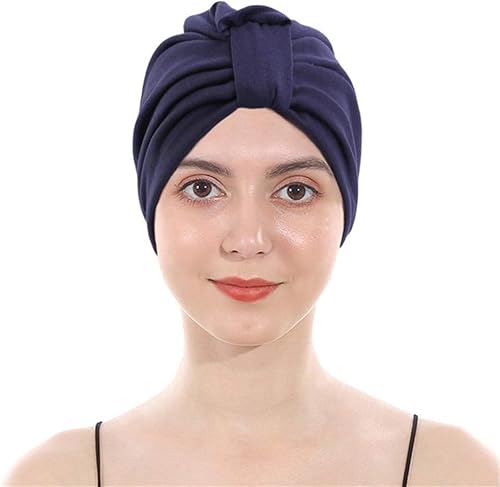ESTEVANJ MUR Unifarben Chemo Kopftuch für Frauen mit Haarausfall - Krebspatienten Kopfbedeckung Turban，Elastisches Futter Frauen-Kopftuch (1) von ESTEVANJ MUR