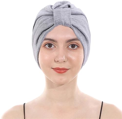ESTEVANJ MUR Unifarben Chemo Kopftuch für Frauen mit Haarausfall - Krebspatienten Kopfbedeckung Turban，Elastisches Futter Frauen-Kopftuch (2) von ESTEVANJ MUR