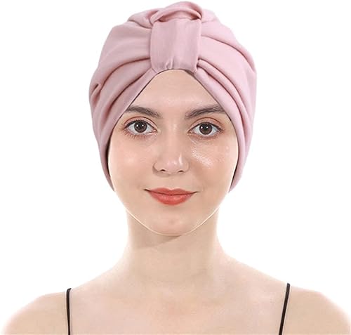 ESTEVANJ MUR Unifarben Chemo Kopftuch für Frauen mit Haarausfall - Krebspatienten Kopfbedeckung Turban，Elastisches Futter Frauen-Kopftuch (7) von ESTEVANJ MUR