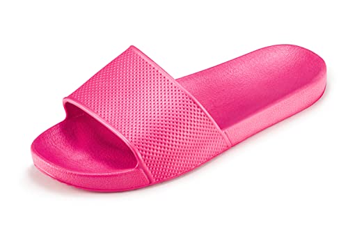 ESTRO Badeschlappen Damen Badelatschen Damen - Gummi Schlappen Damen Badeschlappen Herren Slides Damen Badelatschen Herren Duschschuhe Herren F97 (36, Pink 1) von ESTRO