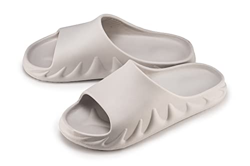 ESTRO Badeschlappen Damen Badelatschen Damen - Gummi Schlappen Damen Badeschlappen Herren Slides Damen Badelatschen Herren Duschschuhe Herren F97 (39, Grau 3) von ESTRO