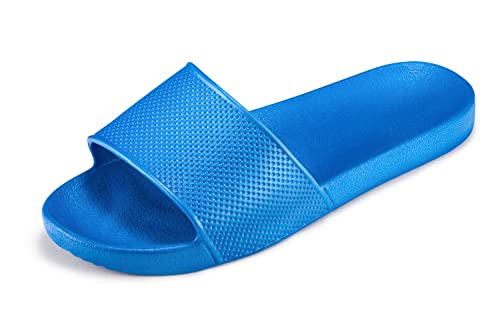 ESTRO Badeschlappen Damen Badelatschen Damen - Gummi Schlappen Damen Badeschlappen Herren Slides Damen Badelatschen Herren Duschschuhe Herren F97 (40, Blau 1) von ESTRO