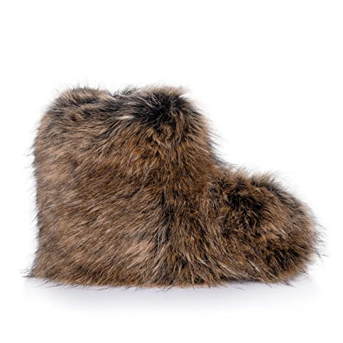 ESTRO Warme Hausschuhe Damen Winter - Hüttenschuhe Damen Pantoffeln Herren Winter Hausschuhe Herren Hüttenschuhe B03 (40/41, B04 Braun) von ESTRO