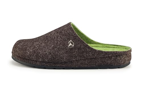 ESTRO Filzpantoffeln Herren Hausschuhe Filz - Hausschuhe Herren Winter Warm Filzpantoffeln Herren mit Gummisohle Pantoffeln Herren Winter F05 (Braun, 40 EU) von ESTRO