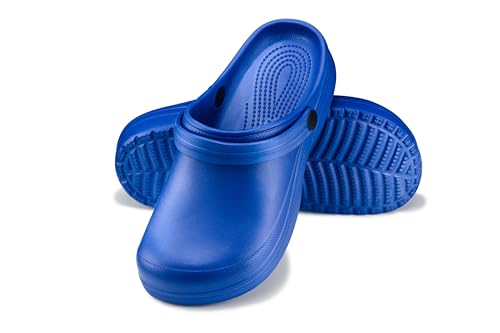 ESTRO Gartenclogs Damen Clogs Gummi - Gummi Gartenschuhe Damen Clogs Garten Leicht Gummischuhe Sommer F07 (36 EU, Blau) von ESTRO