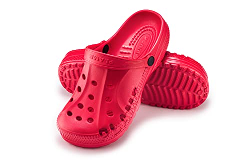 ESTRO Gartenclogs Herren Gartenschuhe Damen - Gartenclogs Damen Unisex Leicht Gummischuhe Damen Sommer Garten Clogs Herren A78 (37, Rot) von ESTRO