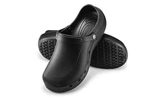 ESTRO Gartenclogs Herren Gartenschuhe Damen - Gartenclogs Damen Unisex Leicht Gummischuhe Damen Sommer Garten Clogs Herren F92 (36, Schwarz) von ESTRO