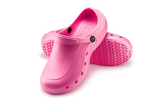 ESTRO Gartenclogs Herren Gartenschuhe Damen - Gartenclogs Damen Unisex Leicht Gummischuhe Sommer Garten Clogs Herren F92 (38, Pink) von ESTRO