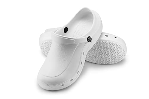 ESTRO Gartenclogs Herren Gartenschuhe Damen - Gartenclogs Damen Unisex Leicht Gummischuhe Sommer Garten Clogs Herren F92 (39, Weiß) von ESTRO