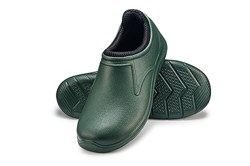 ESTRO Gartenclogs Herren Gartenschuhe Herren - Clogs Gartenschuhe Damen Leicht Garten Clogs Damen Gummischuhe K040S (37 EU, Dunkelgrün) von ESTRO