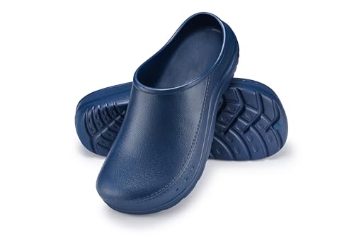 ESTRO Gartenschuhe Damen Clogs Geschlossen - Gartenclogs Herren Unisex Gummischuhe Leicht Gartenclogs Damen Garten Clogs Herren CC01 (41, Dunkelblau) von ESTRO
