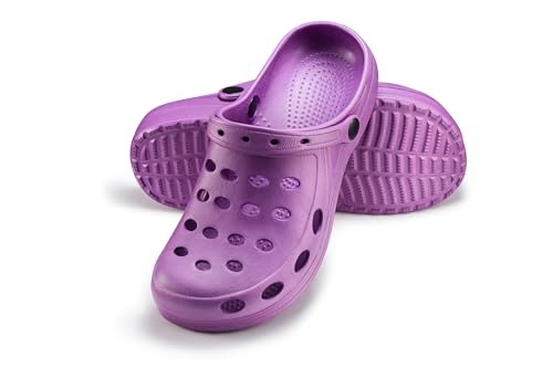 ESTRO Gartenschuhe Damen Gartenclogs Herren - Gartenschuhe Herren Leicht Damen Clogs Unisex Garten Clogs A02 (39, Violett) von ESTRO