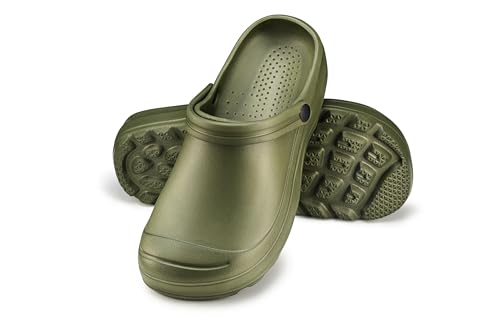 ESTRO Gartenschuhe Herren Clogs Garten - Gartenclogs Herren Gartenschuhe Männer Leicht Gummischuhe für Männer Garten Clogs F08 (41 EU, Grün) von ESTRO