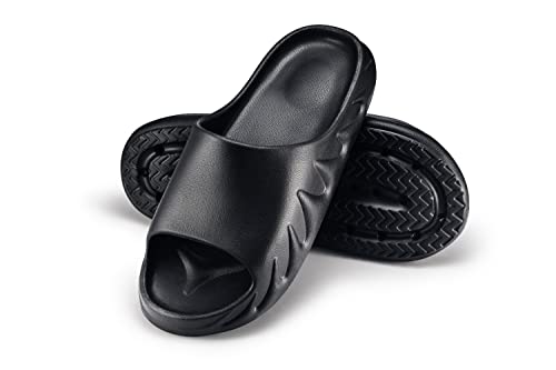 ESTRO Gartenschuhe Herren Clogs Gummi - Gartenclogs Herren Männer Gartenschuhe Hausschuhe Gummi Leicht Garten Clogs Damen PZ1 (38 EU, PZ106 Schwarz) von ESTRO
