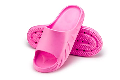 ESTRO Gartenschuhe Herren Clogs Gummi - Gartenclogs Herren Männer Gartenschuhe Hausschuhe Gummi Leicht Garten Clogs Damen PZ1 (39 EU, PZ106 Pink) von ESTRO