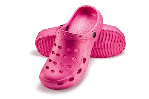 ESTRO Gartenschuhe Herren Clogs Gummi - Gartenclogs Männer Hausschuhe Leicht PZ1 (36, PZ02 Pink) von ESTRO