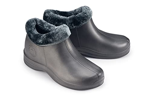 ESTRO Gartenschuhe Herren Clogs Gummi - Gartenclogs Herren Männer Gartenschuhe Hausschuhe Gummi Leicht Garten Clogs Herren PZ1 (36, PZ16 Dunkelgrau) von ESTRO