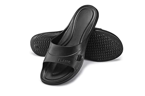 ESTRO Gartenschuhe Herren Clogs Gummi - Gartenclogs Herren Männer Gartenschuhe Hausschuhe Gummi Leicht Garten Clogs Herren PZ1 (36, PZ25 Schwarz) von ESTRO