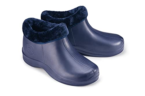 ESTRO Gartenschuhe Herren Clogs Gummi - Gartenclogs Herren Männer Gartenschuhe Hausschuhe Gummi Leicht Garten Clogs Herren PZ1 (37, PZ16 Dunkelblau) von ESTRO