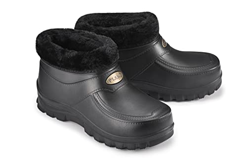 ESTRO Gartenschuhe Herren Clogs Gummi - Gartenclogs Herren Männer Gartenschuhe Hausschuhe Gummi Leicht Garten Clogs Herren PZ1 (43, PZ16 Schwarz) von ESTRO